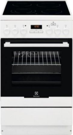 Электрическая плита Electrolux EKC954907W - купить онлайн, цена 60 600 ₽, стоимость доставки по МСК и РФ от 300 рублей, заказать сейчас! Электрическая плита Electrolux EKC954907W купить за 60 600 ₽ в Москве с доставкой по РФ