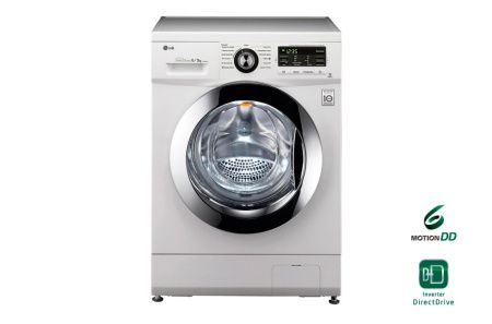 Стиральная машина LG F1296CDP3 - купить онлайн, цена 47 000 ₽, стоимость доставки по МСК и РФ от 300 рублей, заказать сейчас! Стиральная машина LG F1296CDP3 купить за 47 000 ₽ в Москве с доставкой по РФ