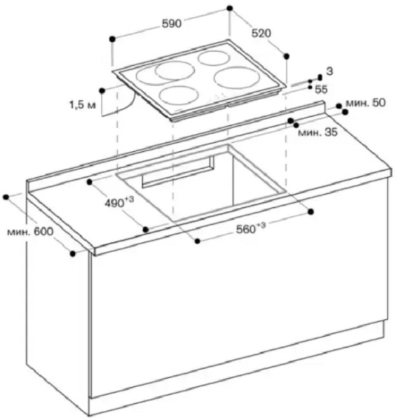 Индукционная варочная панель Gaggenau CI261114 - купить за 129&nbsp;999 ₽ в Москве с доставкой по РФ
