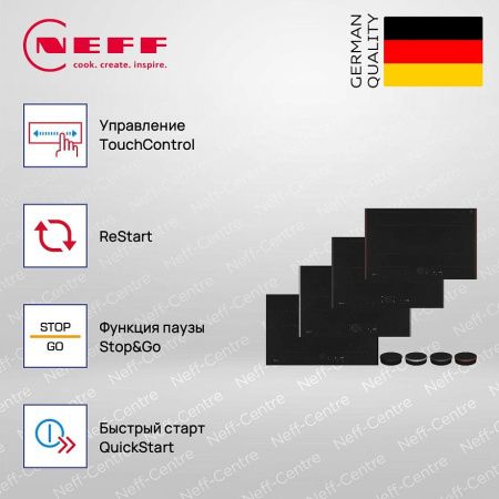 Индукционная варочная панель Neff T68YYY4C0 купить за 142&nbsp;900 ₽ в Москве с доставкой по РФ
