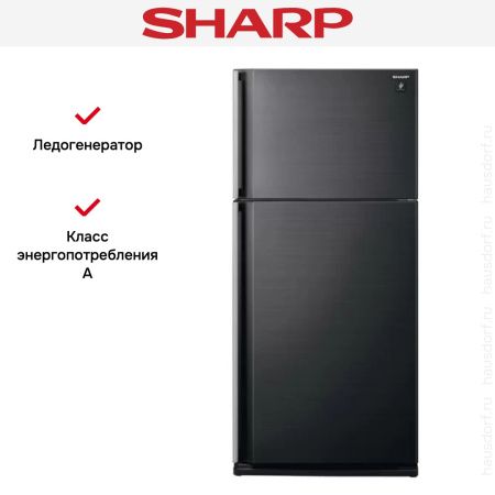 Холодильник Sharp SJSC55PVBK - купить онлайн, цена 69 100.42 ₽, стоимость доставки по МСК и РФ от 300 рублей, заказать сейчас! Холодильник Sharp SJSC55PVBK купить за 69 100.42 ₽ в Москве с доставкой по РФ