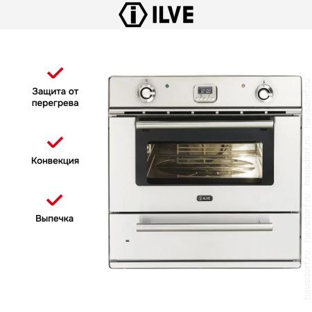 Духовой шкаф Ilve 600LZE4-WD - купить онлайн, цена 299 999 ₽, стоимость доставки по МСК и РФ от 300 рублей, заказать сейчас! Духовой шкаф Ilve 600LZE4-WD купить за 299 999 ₽ в Москве с доставкой по РФ