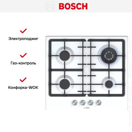 Варочная панель Bosch PGH6B2O93R купить за 59&nbsp;280.49 ₽ в Москве с доставкой по РФ