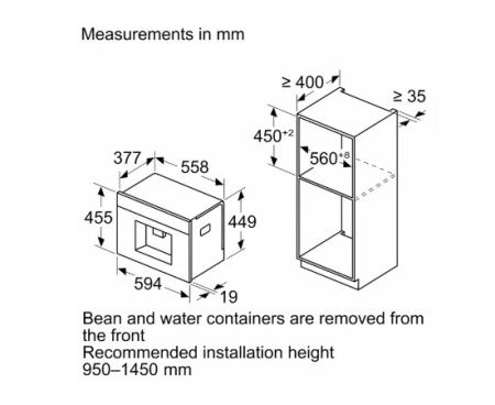 Встраиваемая кофемашина Bosch CTL7181W0 купить за 242&nbsp;380.31 ₽ в Москве с доставкой по РФ