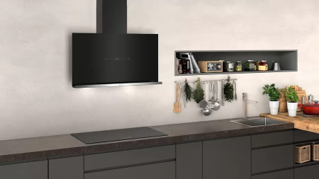 Настенная вытяжка Neff D95FRW1S2 - купить онлайн, цена 135 520 ₽, стоимость доставки по МСК и РФ от 300 рублей, заказать сейчас! Настенная вытяжка Neff D95FRW1S2 купить за 135 520 ₽ в Москве с доставкой по РФ
