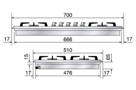 Варочная панель Ilve HP75C купить за 129&nbsp;999 ₽ в Москве с доставкой по РФ
