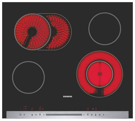 Электрическая варочная панель Siemens ET685MN11E - купить онлайн, цена 21 920 ₽, стоимость доставки по МСК и РФ от 300 рублей, заказать сейчас! Электрическая варочная панель Siemens ET685MN11E купить за 21 920 ₽ в Москве с доставкой по РФ
