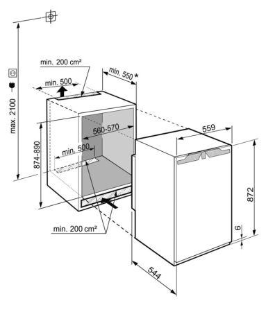 Встраиваемый морозильник Liebherr IG 1624 купить за 114&nbsp;790.42 ₽ в Москве с доставкой по РФ