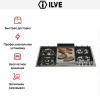 Варочная панель Ilve XLP90F - купить онлайн, цена 129 999 ₽, стоимость доставки по МСК и РФ от 300 рублей, заказать сейчас! Варочная панель Ilve XLP90F купить за 129 999 ₽ в Москве с доставкой по РФ
