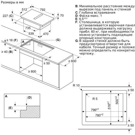 Индукционная варочная панель с интегрированной вытяжкой BOSCH PXX821D66E купить за 350&nbsp;985.29 ₽ в Москве с доставкой по РФ