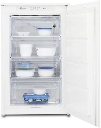 Встраиваемая морозильная камера Electrolux EUN 1101 AOW - купить онлайн, цена 110 300 ₽, стоимость доставки по МСК и РФ от 300 рублей, заказать сейчас! Встраиваемая морозильная камера Electrolux EUN 1101 AOW купить за 110 300 ₽ в Москве с доставкой по РФ