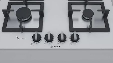 Газовая варочная панель Bosch PPP6A2B20O - купить онлайн, цена 70 000.42 ₽, стоимость доставки по МСК и РФ от 300 рублей, заказать сейчас! Газовая варочная панель Bosch PPP6A2B20O купить за 70 000.42 ₽ в Москве с доставкой по РФ