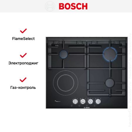 Комбинированная варочная панель Bosch PRY6A6B70Q купить за 75&nbsp;000.20 ₽ в Москве с доставкой по РФ