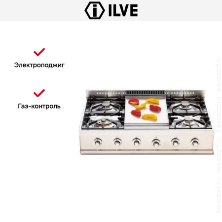 Варочная панель Ilve HP90-FD купить за 129&nbsp;999 ₽ в Москве с доставкой по РФ