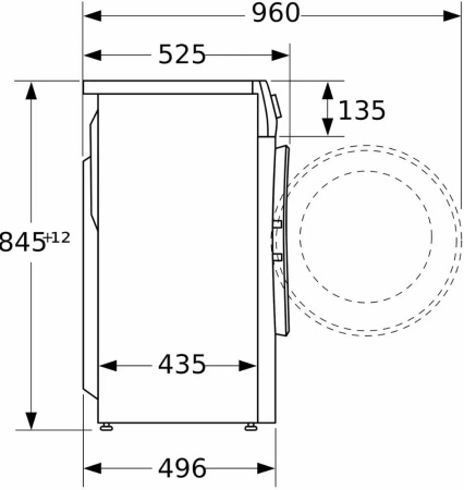 Узкая стиральная машина BOSCH WHA232X1OE купить за 104&nbsp;900.48 ₽ в Москве с доставкой по РФ