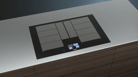 Индукционная варочная панель Siemens EX875KYW1E - купить онлайн, цена 137 760 ₽, стоимость доставки по МСК и РФ от 300 рублей, заказать сейчас! Индукционная варочная панель Siemens EX875KYW1E купить за 137 760 ₽ в Москве с доставкой по РФ