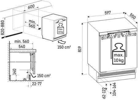 Встраиваемый морозильник Liebherr SUFd 3603 купить за 110&nbsp;000.11 ₽ в Москве с доставкой по РФ