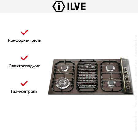 Варочная панель Ilve H39BCNVAnt/C - купить онлайн, цена 129 999 ₽, стоимость доставки по МСК и РФ от 300 рублей, заказать сейчас! Варочная панель Ilve H39BCNVAnt/C купить за 129 999 ₽ в Москве с доставкой по РФ