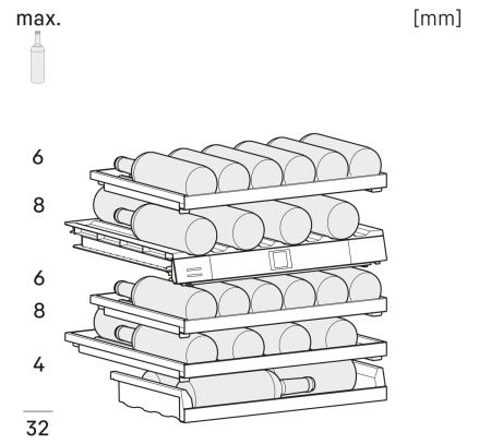 Встраиваемый винный шкаф Liebherr UWpri 3662 Vinidor Selection купить за 300&nbsp;000.14 ₽ в Москве с доставкой по РФ