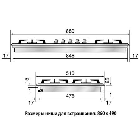 Варочная панель Ilve HP95FC - купить онлайн, цена 129 999 ₽, стоимость доставки по МСК и РФ от 300 рублей, заказать сейчас! Варочная панель Ilve HP95FC купить за 129 999 ₽ в Москве с доставкой по РФ