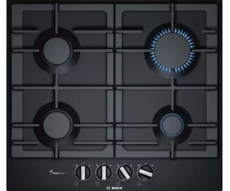 Газовая варочная панель BOSCH PCP6A6B90R - купить онлайн, цена 129 999 ₽, стоимость доставки по МСК и РФ от 300 рублей, заказать сейчас! Газовая варочная панель BOSCH PCP6A6B90R купить за 129 999 ₽ в Москве с доставкой по РФ