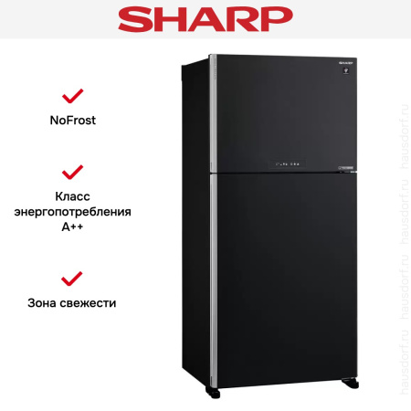 Двухкамерный холодильник Sharp SJ-XG 60 PMBK купить за 204&nbsp;990.50 ₽ в Москве с доставкой по РФ