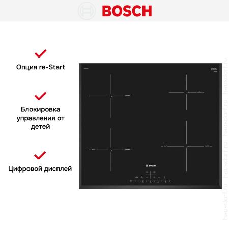 Индукционная варочная панель Bosch PIE651FC1E купить за 93&nbsp;600.15 ₽ в Москве с доставкой по РФ