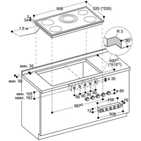 Варочная панель Gaggenau CE 491-112 купить за 129&nbsp;999 ₽ в Москве с доставкой по РФ