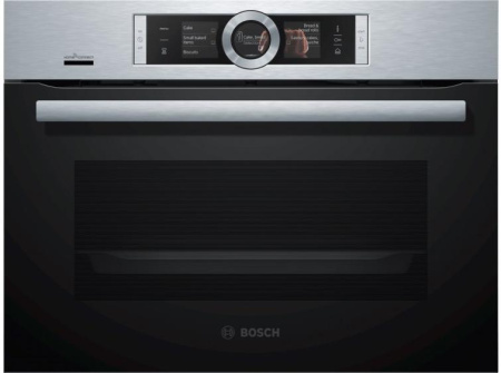 Компактный встраиваемый духовой шкаф-пароварка BOSCH CSG656RS7 - купить онлайн, цена 398 985.30 ₽, стоимость доставки по МСК и РФ от 300 рублей, заказать сейчас! Компактный встраиваемый духовой шкаф-пароварка BOSCH CSG656RS7 купить за 398 985.30 ₽ в Москве с доставкой по РФ