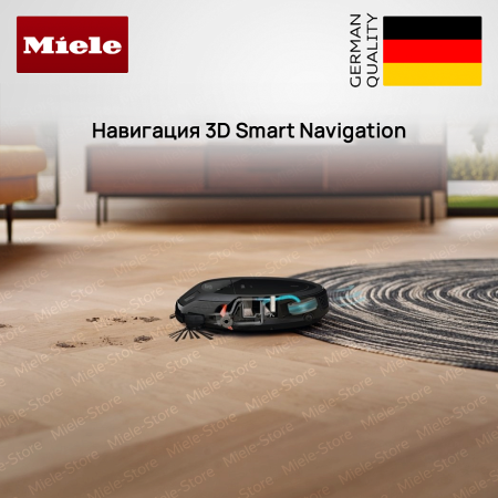 Робот-пылесос Miele Scout RX 3 OBSW черный - купить онлайн, цена 95 600 ₽, стоимость доставки по МСК и РФ от 300 рублей, заказать сейчас! Робот-пылесос Miele Scout RX 3 OBSW черный купить за 95 600 ₽ в Москве с доставкой по РФ