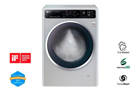 Стиральная машина LG F12U1HBS4 - купить онлайн, цена 47 000 ₽, стоимость доставки по МСК и РФ от 300 рублей, заказать сейчас! Стиральная машина LG F12U1HBS4 купить за 47 000 ₽ в Москве с доставкой по РФ