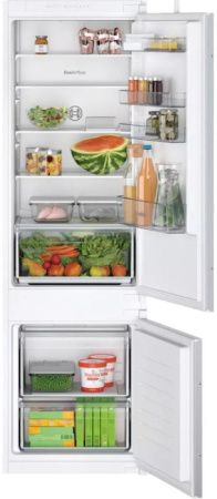 Встраиваемый двухкамерный холодильник Bosch KIV87NS306 - купить онлайн, цена 96 810.35 ₽, стоимость доставки по МСК и РФ от 300 рублей, заказать сейчас! Встраиваемый двухкамерный холодильник Bosch KIV87NS306 купить за 96 810.35 ₽ в Москве с доставкой по РФ