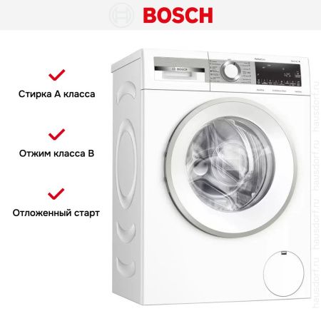 Узкая стиральная машина BOSCH WHA222W2OE купить за 112&nbsp;500.41 ₽ в Москве с доставкой по РФ