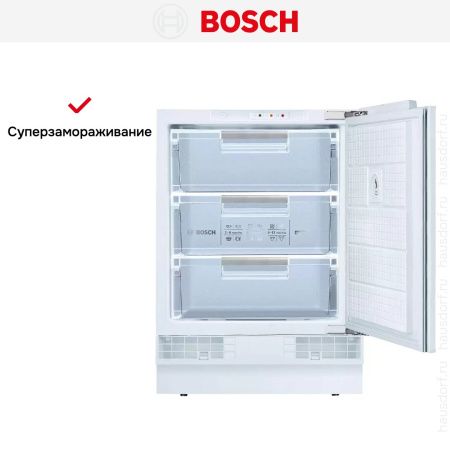 Встраиваемая морозильная камера Bosch GUD 15A50 RU купить за 142&nbsp;500.13 ₽ в Москве с доставкой по РФ