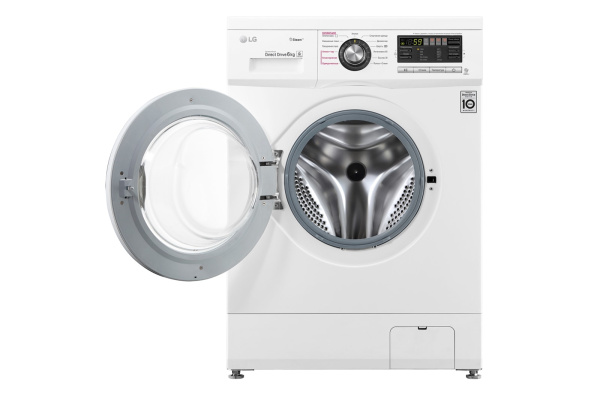 Стиральная машина LG F1296NDS0 - купить онлайн, цена 47 000 ₽, стоимость доставки по МСК и РФ от 300 рублей, заказать сейчас! Стиральная машина LG F1296NDS0 - купить за 47 000 ₽ в Москве с доставкой по РФ