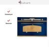Духовой шкаф Restart ELF005g Blue - купить онлайн, цена 299 999 ₽, стоимость доставки по МСК и РФ от 300 рублей, заказать сейчас! Духовой шкаф Restart ELF005g Blue купить за 299 999 ₽ в Москве с доставкой по РФ