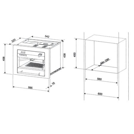 Встраиваемая кофемашина Ilve ES-645C Matt (ручки латунь) купить за 290&nbsp;000 ₽ в Москве с доставкой по РФ