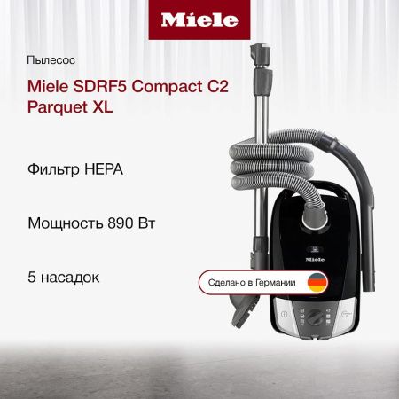 Пылесос Miele SDRF 5 Compact C 2 Parquet XL - купить онлайн, цена 73 000 ₽, стоимость доставки по МСК и РФ от 300 рублей, заказать сейчас! Пылесос Miele SDRF 5 Compact C 2 Parquet XL купить за 73 000 ₽ в Москве с доставкой по РФ