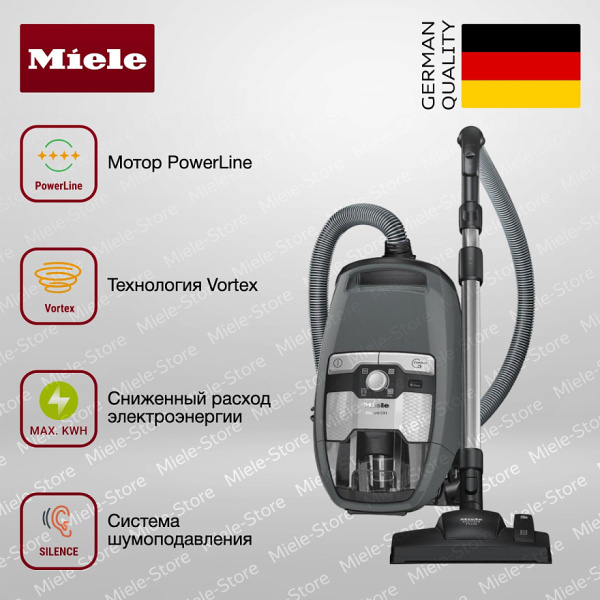 Пылесос Miele SKRF 5 Blizzard CX 1 PowerLine Graphite grey - купить онлайн, цена 44 200 ₽, стоимость доставки по МСК и РФ от 300 рублей, заказать сейчас! Пылесос Miele SKRF 5 Blizzard CX 1 PowerLine Graphite grey - купить за 44 200 ₽ в Москве с доставкой по РФ