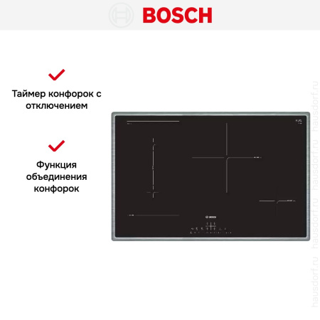 Индукционная варочная панель Bosch PVS845FB5E купить за 117&nbsp;500.70 ₽ в Москве с доставкой по РФ