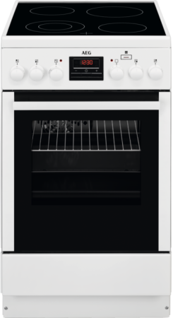 Электрическая плита AEG CCM56400BW - купить онлайн, цена 55 990 ₽, стоимость доставки по МСК и РФ от 300 рублей, заказать сейчас! Электрическая плита AEG CCM56400BW купить за 55 990 ₽ в Москве с доставкой по РФ