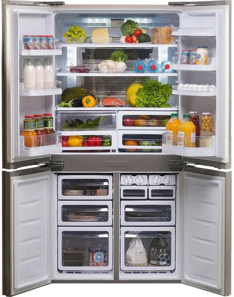 Многокамерный холодильник Sharp SJ-EX98FSL - купить онлайн, цена 240 990.48 ₽, стоимость доставки по МСК и РФ от 300 рублей, заказать сейчас! Многокамерный холодильник Sharp SJ-EX98FSL - купить за 240 990.48 ₽ в Москве с доставкой по РФ