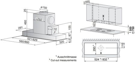 Встраиваемая вытяжка V-ZUG AiroClearCabinet V4000 AE4T-64010 купить за 365&nbsp;990.41 ₽ в Москве с доставкой по РФ