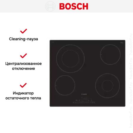 Электрическая варочная панель BOSCH PKG611FP1R купить за 72&nbsp;270.10 ₽ в Москве с доставкой по РФ