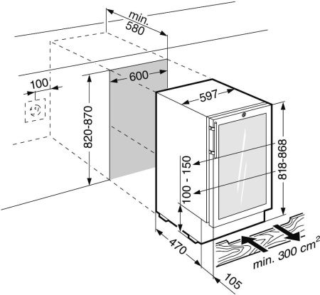 Винный шкаф Liebherr WTUes 1653 Vinidor - купить онлайн, цена , стоимость доставки по МСК и РФ от 300 рублей, заказать сейчас! Винный шкаф Liebherr WTUes 1653 Vinidor купить за в Москве с доставкой по РФ