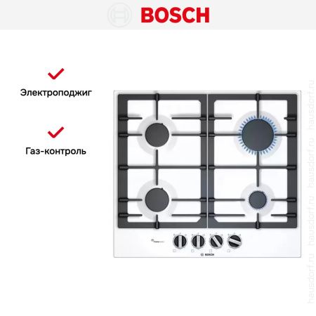 Газовая варочная панель BOSCH PCP6A2B90R купить за 71&nbsp;985.50 ₽ в Москве с доставкой по РФ