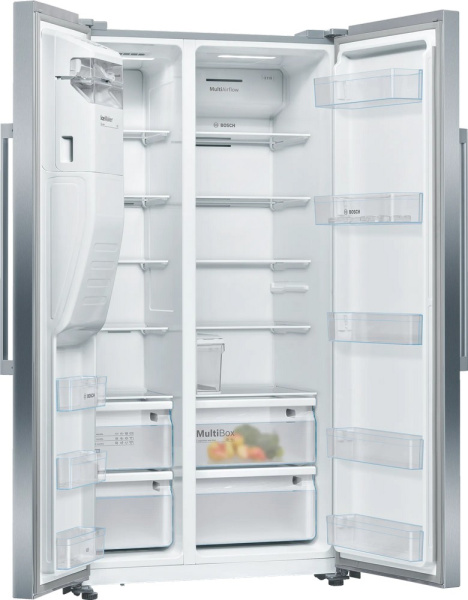 Холодильник Side-by-Side Bosch KAI93VI304 - купить онлайн, цена 199 280.20 ₽, стоимость доставки по МСК и РФ от 300 рублей, заказать сейчас! Холодильник Side-by-Side Bosch KAI93VI304 - купить за 199 280.20 ₽ в Москве с доставкой по РФ