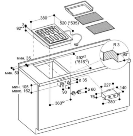 Гриль Gaggenau VR 414-110 купить за 199&nbsp;999 ₽ в Москве с доставкой по РФ