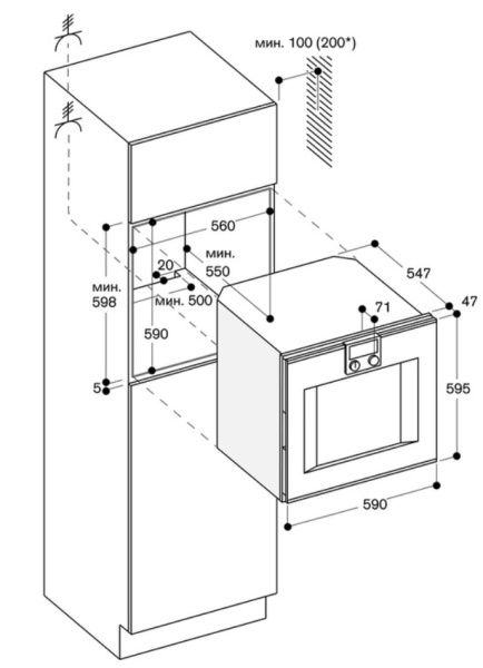 Духовой шкаф Gaggenau BO 420-101 - купить за 299&nbsp;999 ₽ в Москве с доставкой по РФ