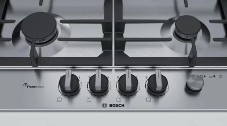 Газовая варочная панель Bosch PCP6A5M90R - купить онлайн, цена 129 999 ₽, стоимость доставки по МСК и РФ от 300 рублей, заказать сейчас! Газовая варочная панель Bosch PCP6A5M90R купить за 129 999 ₽ в Москве с доставкой по РФ